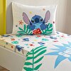 resm Taç Lisanslı Disney Stitch Tek Kişilik Pamuk Pike Takımı