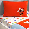 resm Taç Lisanslı Disney Mnnie & Mickey Tek Kişilik Pamuk Nevresim Takımı