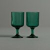 resm Linens Shelby 2'li 300 ml Kadeh Yeşil
