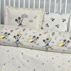 resm Taç Lisanslı Disney Mickey Mouse Dream Baby Pamuk Bebek Nevresim Takımı