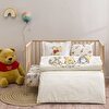 resm Taç Lisanslı Disney Winnie The Pooh Happy Baby Pamuk Bebek Nevresim Takımı