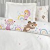 resm Taç Lisanslı Masha & The Bear Music Baby Pamuk Bebek Nevresim Takımı