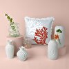 resm Linens Chiko 12,5x12,5x25 cm Vazo Beyaz