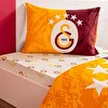 resm Taç Lisanslı Galatasaray 5.Yıldız Tek Kişilik Pamuk Nevresim Takımı 