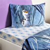 resm Taç Lisanslı Disney Frozen Winter Tek Kişilik Pamuk Nevresim Takımı