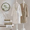resm Taç Lilya Pure Cotton Pamuk Aile Seti Ekru Camel
