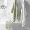 resm Taç Ethna Pure Cotton Pamuk Hamam Seti Ekru Taş