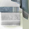 resm Taç Art Pure Cotton Pamuk Hamam Seti Gri Mavi
