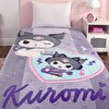 resm Lisanslı Kuromi Fun Tek Kişilik Battaniye