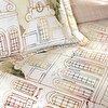 resm Taç Butik Liora Pamuk Percale Nevresim Seti Çift Kişilik Somon