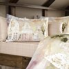 resm Taç Butik Liora Pamuk Percale Nevresim Seti Çift Kişilik Somon