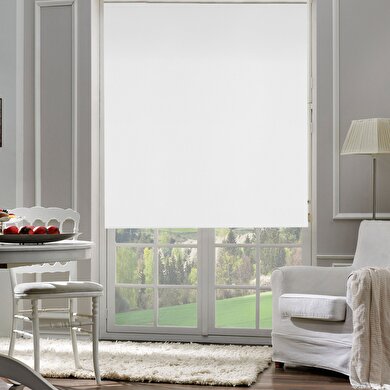 resm Taç Inova Kendini Temizleyen Mat Polyester Stor Perde Beyaz 180X200 cm