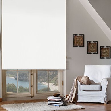 resm Taç Inova Kendini Temizleyen Blackout Stor Perde Beyaz 140X200 cm