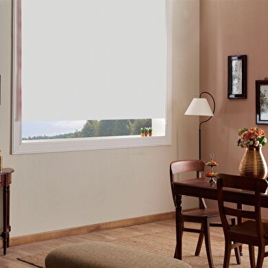 resm Taç Inova Kendini Temizleyen Blackout Stor Perde Krem 160X200 cm