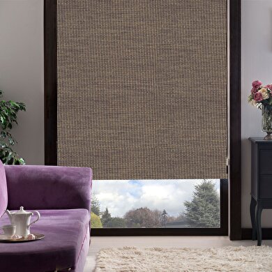 resm Taç Inova Kendini Temizleyen Bambu Stor Perde Kahverengi 200X200 cm