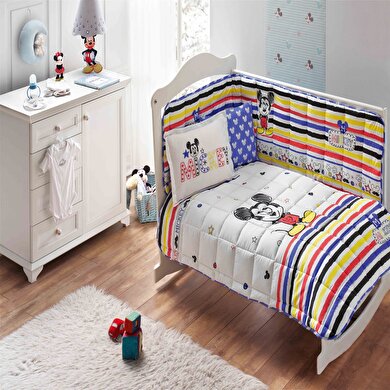 resm Taç Disney Mickey Sketc Pamuk Lisanslı Uyku Seti