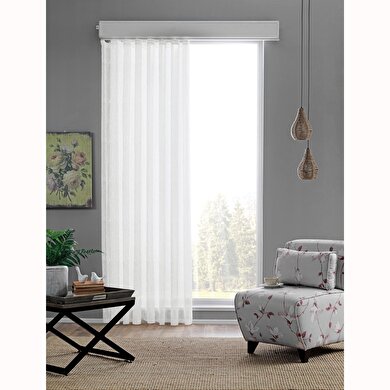 resm Taç Lecıno Hazır Tül Perde Ekru 250X260 cm