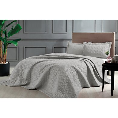 resm Taç Glory Çift Kişilik Yatak Örtüsü Takımı Taş