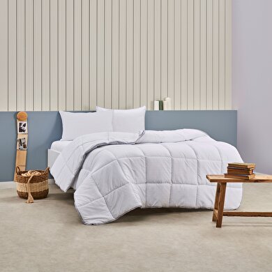 resm Taç Relax Elyaf Çift Kişilik Yorgan Beyaz