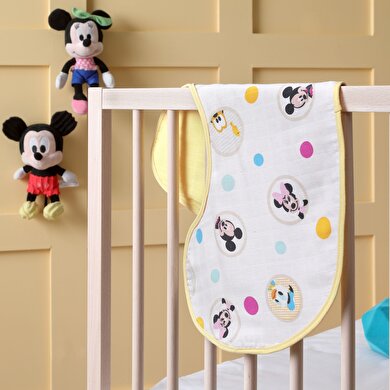 resm Lisanslı Disney Mickey Pamuk 20x55 cm 3' lü Müslin Omuz Bezi