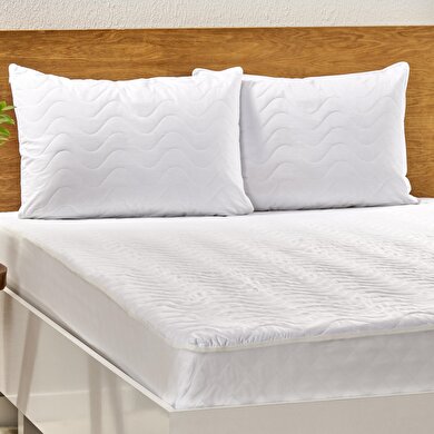 resm Taç Soft Tek Kişilik Yatak Alezi Beyaz