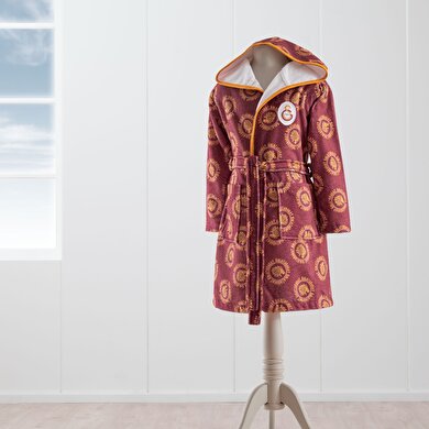 resm Taç Lisanslı Galatasaray 1905 10-12 Yaş Çocuk Baskılı Bornoz