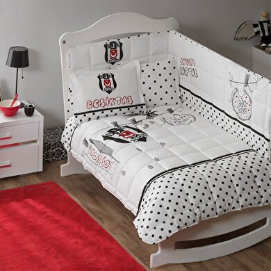 resm Taç Bjk Fanatik Baby Pamuk Lisanslı Uyku Seti