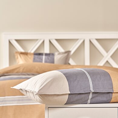 resm Taç Vera Tek Kişilik Nevresim Takımı Gri