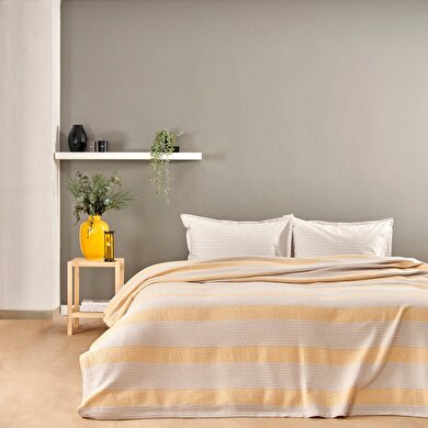 resm Taç Motto Çift Kişilik Softly Set Sarı