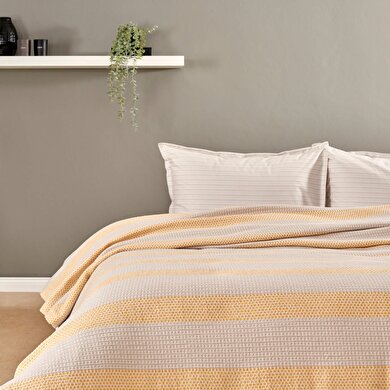 resm Taç Motto Çift Kişilik Softly Set Sarı