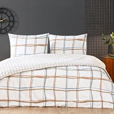 resm Taç Rokkie Ranforce Tek Kişilik Nevresim Takımı Beyaz