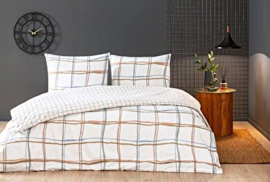 resm Taç Rokkie Ranforce Tek Kişilik Nevresim Takımı Beyaz