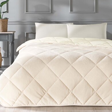 resm Taç Teddy Polar Çift Kişilik Warmer Set Bej