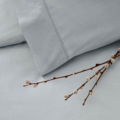 resm Taç Basic Ranforce Tek Kişilik Nevresim Takımı Gri