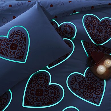 resm Taç Cordelia Ranforce Çift Kişilik Nevresim Takımı Kırmızı