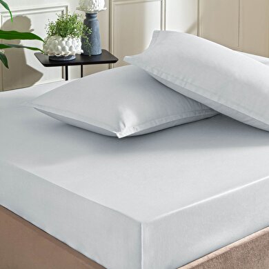 resm Taç Color Dreams Saten Çift Kişilik Çarşaf Seti Gri