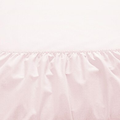 resm Taç Ranforce Lastikli King Size Çarşaf Set Pudra