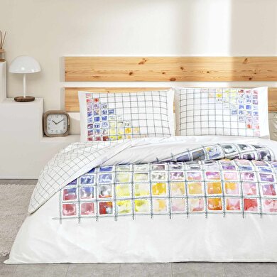 resm Taç Charmian Ranforce Çift Kişilik Nevresim Takımı Pembe