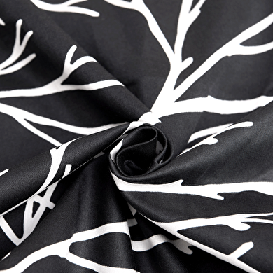 resm Brielle Queen Size Saten Nevresim Seti Siyah