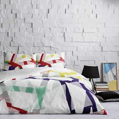 resm Taç Crimson Ranforce Çift Kişilik Nevresim Takımı Turkuaz