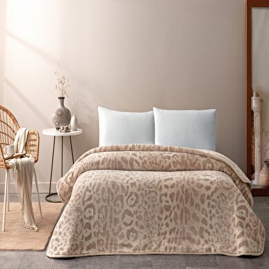 resm Taç Merlot Tek Kişilik Battaniye Kahverengi