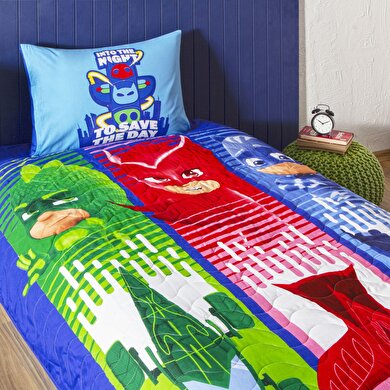 resm Lisanslı Pj Masks Power Up Tek Kişilik Yatak Örtüsü Seti