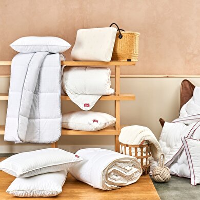 resm Taç Bambu Soft Tek Kişilik Yorgan Beyaz