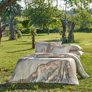 resm Taç Reborn Rima Bambu Çift Kişilik Nevresim Takımı Taş