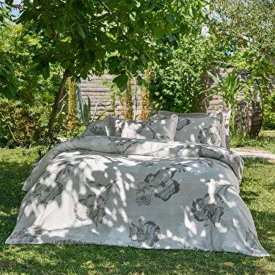 resm Taç Reborn Primrose Bambu Çift Kişilik Nevresim Takımı Bej