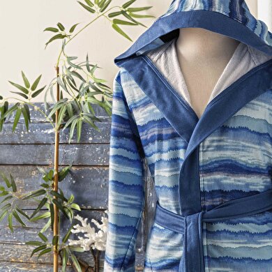 resm Taç Wave Pamuk 15-18 Yaş Genç Bornoz Çok Renkli