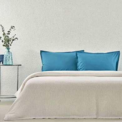 resm Taç Plain Viskoz Çift Kişilik Çok Amaçlı Set Petrol