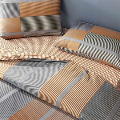 resm Taç Miles Ranforce Çift Kişilik Nevresim Takımı Turuncu