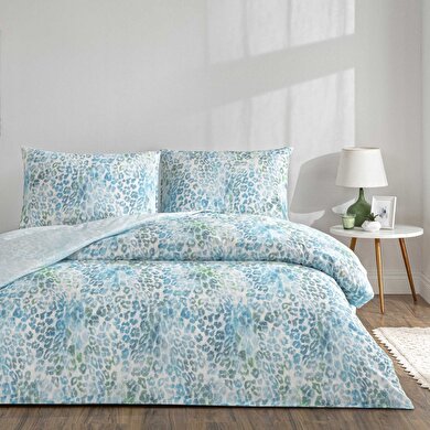 resm Taç Arwen Ranforce Çift Kişilik Nevresim Takımı Mavi