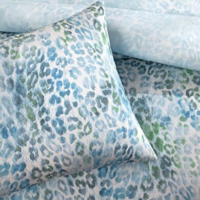 resm Taç Arwen Ranforce Çift Kişilik Nevresim Takımı Mavi